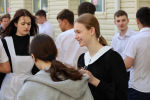 Девятиклассники сдали четыре предмета по выбору (фото)
