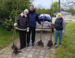 Три поколения семьи Ольги Тисленко озеленили парк